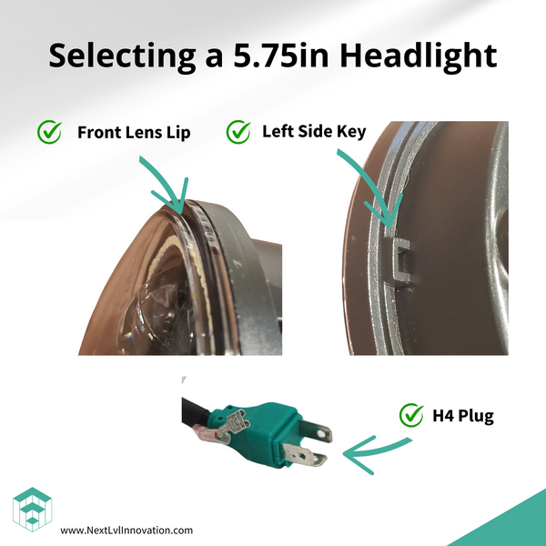 5.75 in LED headlight serarch criteria