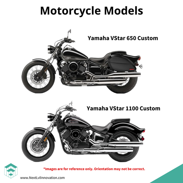 Yamaha VStar 650 and 1100 Custom motorcycles
