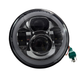 7in LED Chrome Headlight with White Halo
