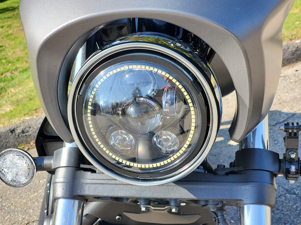 5.75in LED Headlight in Yamaha Stryker