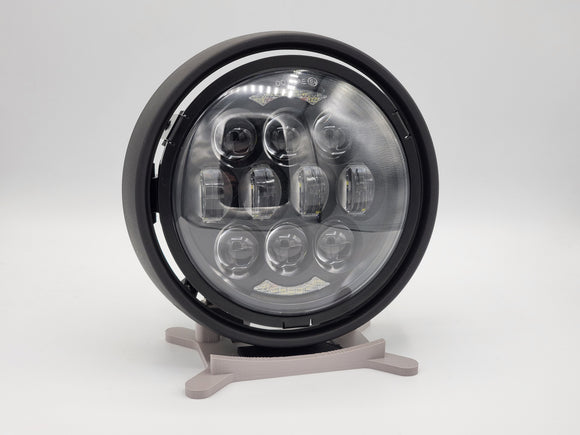 5.75in LED Headlight Adapter V2 installed