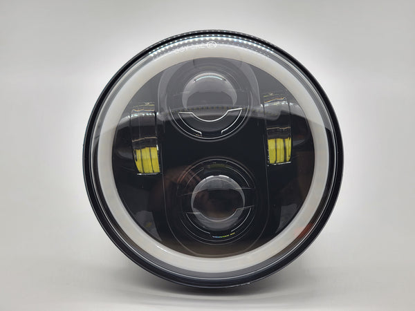 5.75in Halo LED Headlight with black housing