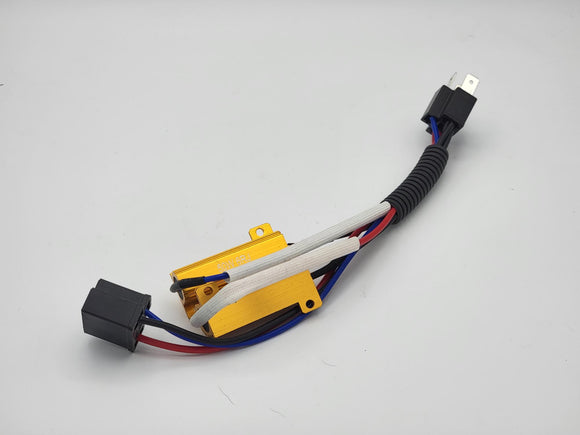 LED Headlight Load Resistor with inline H4 plugs